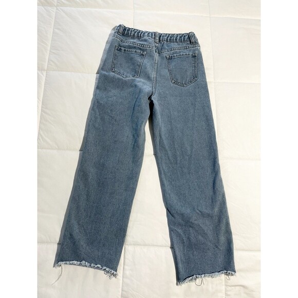 Shein Denim Jeans Girl Youth Size 10 Color Light Blue - Picture 6 of 6